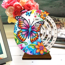 Load image into Gallery viewer, Special Shape Flowers Butterfly Diamond Painting Spinning Calendar for Beginners