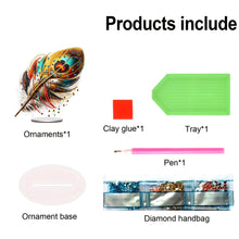 Load image into Gallery viewer, Feather 5D DIY Diamond Painting Tabletop Decorations Bedroom Table Decor