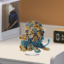 Load image into Gallery viewer, Lion 5D DIY Diamond Painting Tabletop Decorations for Bedroom Table Decor