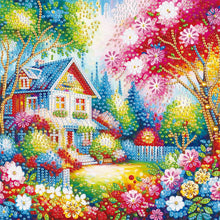 Load image into Gallery viewer, Diamond Painting - Partial Special Shaped - House Village (30*30CM)