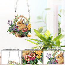 Load image into Gallery viewer, Special Shape Easter Bunny Gnome Diamond Painting Hanging Pendant for Art Crafts