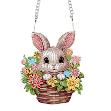 Load image into Gallery viewer, Special Shape Easter Bunny Gnome Diamond Painting Hanging Pendant for Art Crafts