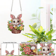 Load image into Gallery viewer, Special Shape Easter Bunny Gnome Diamond Painting Hanging Pendant for Art Crafts