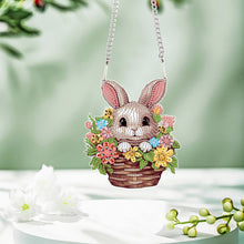 Load image into Gallery viewer, Special Shape Easter Bunny Gnome Diamond Painting Hanging Pendant for Art Crafts