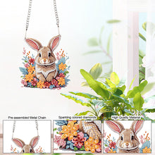 Load image into Gallery viewer, Special Shape Easter Bunny Gnome Diamond Painting Hanging Pendant for Art Crafts