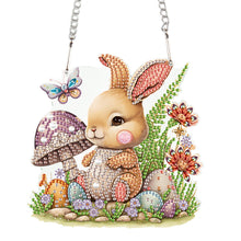 Load image into Gallery viewer, Special Shape Easter Bunny Gnome Diamond Painting Hanging Pendant for Art Crafts