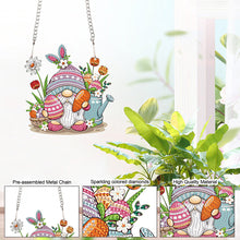 Load image into Gallery viewer, Special Shape Easter Bunny Gnome Diamond Painting Hanging Pendant for Art Crafts