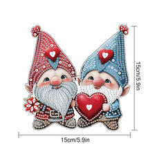 Load image into Gallery viewer, Valentines Day Love Gnome Diamond Painting OHanging Pendant for Art Crafts