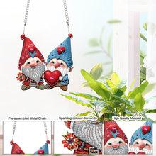 Load image into Gallery viewer, Valentines Day Love Gnome Diamond Painting OHanging Pendant for Art Crafts
