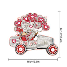 Load image into Gallery viewer, Valentines Day Love Gnome Diamond Painting Hanging Pendant for Art Crafts