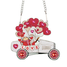 Load image into Gallery viewer, Valentines Day Love Gnome Diamond Painting Hanging Pendant for Art Crafts