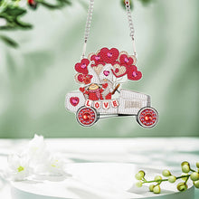 Load image into Gallery viewer, Valentines Day Love Gnome Diamond Painting Hanging Pendant for Art Crafts