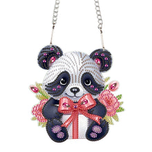 Load image into Gallery viewer, Valentines Day Love Panda Diamond Painting Hanging Pendant for Art Crafts