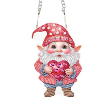 Load image into Gallery viewer, Valentines Day Love Gnome Diamond Painting Hanging Pendant for Art Crafts