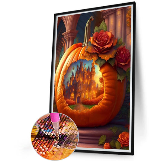 Diamond Painting - Full Round - Castle In Pumpkin (40*60CM)