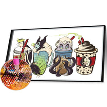 Load image into Gallery viewer, Diamond Painting - Full Round - Cartoon Coffee Cup (50*30CM)