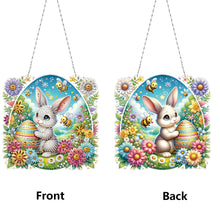 Load image into Gallery viewer, Acrylic Special Shape Rose Cupid Diamond Painting Hanging Pendant for Art Crafts