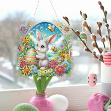 Load image into Gallery viewer, Acrylic Special Shape Rose Cupid Diamond Painting Hanging Pendant for Art Crafts