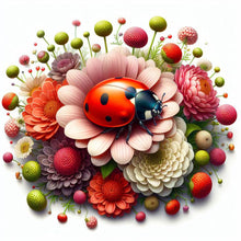 Load image into Gallery viewer, Diamond Painting - Full Round - Daisy and insect (30*30CM)