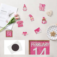 Load image into Gallery viewer, 8Pcs Valentines Day Goblin Diamond Painting Fridge Stickers for Car Mailbox