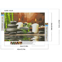Load image into Gallery viewer, Diamond Painting - Full Round - Zen Pebble Candle (40*30CM)