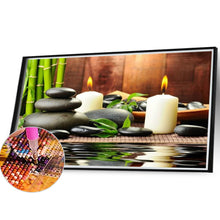 Load image into Gallery viewer, Diamond Painting - Full Round - Zen Pebble Candle (40*30CM)