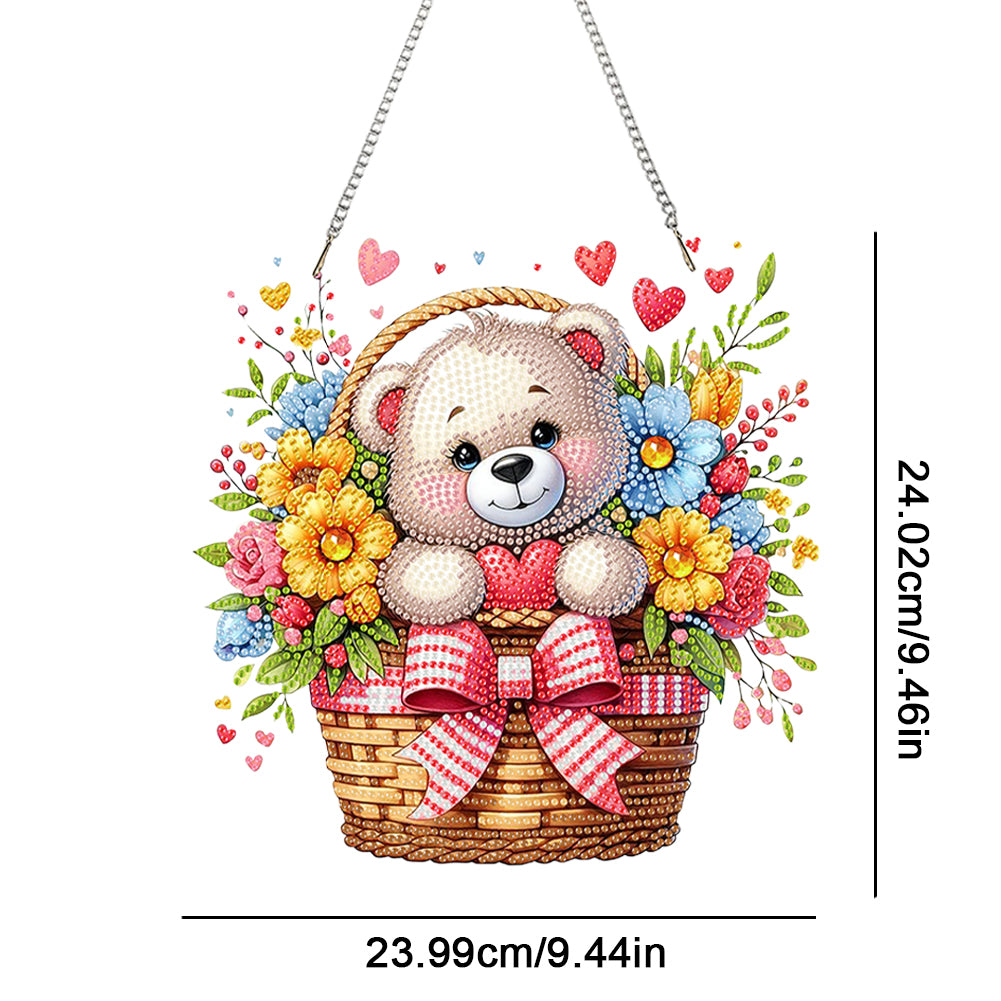 Acrylic Special Shape Crown Elf Diamond Painting Hanging Pendant for Wall Window