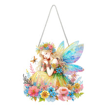 Load image into Gallery viewer, Acrylic Special Shape Crown Elf Diamond Painting Hanging Pendant for Wall Window
