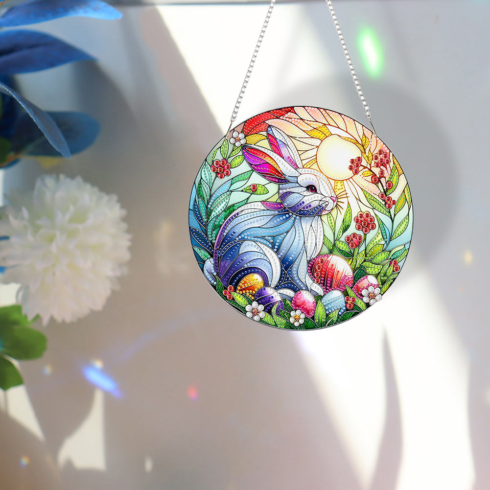 Acrylic Special Shape Crown Elf Diamond Painting Hanging Pendant for Wall Window