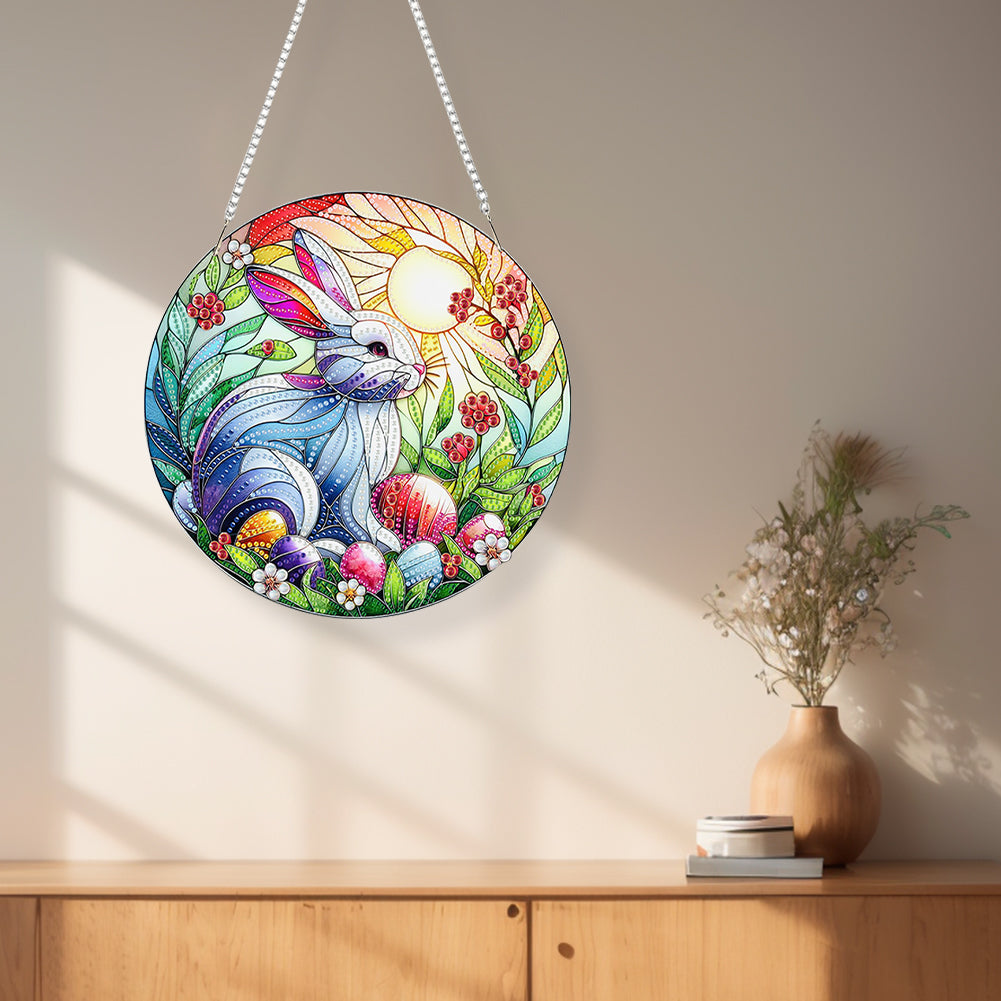 Acrylic Special Shape Crown Elf Diamond Painting Hanging Pendant for Wall Window