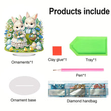 Load image into Gallery viewer, Acrylic Easter Egg Chicken Diamond Painting Desktop Decors for Home Office Decor