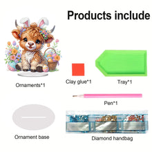 Load image into Gallery viewer, Acrylic Easter Egg Chicken Diamond Painting Desktop Decors for Home Office Decor