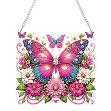 Load image into Gallery viewer, Acrylic Special Shape Butterfly Flower Diamond Painting Ornaments for Art Crafts