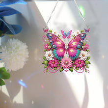 Load image into Gallery viewer, Acrylic Special Shape Butterfly Flower Diamond Painting Ornaments for Art Crafts