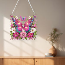 Load image into Gallery viewer, Acrylic Special Shape Butterfly Flower Diamond Painting Ornaments for Art Crafts