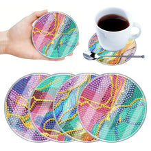 Load image into Gallery viewer, 4Pcs Acrylic Special Shape River DIY Waterproof Diamond Painting Coaster