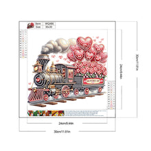 Load image into Gallery viewer, Diamond Painting - Partial Special Shaped - Valentine'S Day Flower Train (30*30CM)