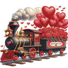 Load image into Gallery viewer, Diamond Painting - Partial Special Shaped - Valentine'S Day Flower Train (30*30CM)