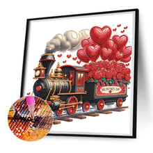 Load image into Gallery viewer, Diamond Painting - Partial Special Shaped - Valentine'S Day Flower Train (30*30CM)