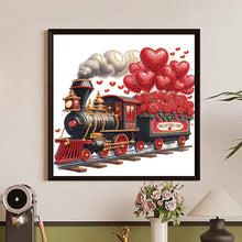 Load image into Gallery viewer, Diamond Painting - Partial Special Shaped - Valentine'S Day Flower Train (30*30CM)