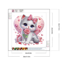 Load image into Gallery viewer, Diamond Painting - Partial Special Shaped - Love Cats (30*30CM)