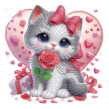 Load image into Gallery viewer, Diamond Painting - Partial Special Shaped - Love Cats (30*30CM)