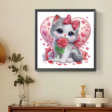 Load image into Gallery viewer, Diamond Painting - Partial Special Shaped - Love Cats (30*30CM)