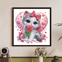 Load image into Gallery viewer, Diamond Painting - Partial Special Shaped - Love Cats (30*30CM)