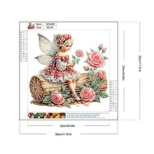 Load image into Gallery viewer, Diamond Painting - Partial Special Shaped - Butterfly Girl (30*30CM)