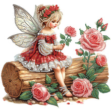 Load image into Gallery viewer, Diamond Painting - Partial Special Shaped - Butterfly Girl (30*30CM)