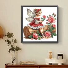 Load image into Gallery viewer, Diamond Painting - Partial Special Shaped - Butterfly Girl (30*30CM)
