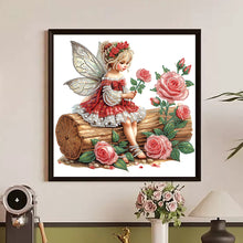 Load image into Gallery viewer, Diamond Painting - Partial Special Shaped - Butterfly Girl (30*30CM)