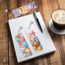 Load image into Gallery viewer, 3Pcs Special Shape Easter Animals 5D DIY Diamond Painting Bookmark Making Kit
