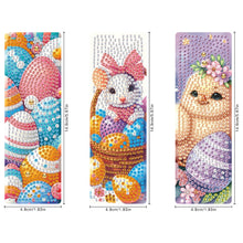 Load image into Gallery viewer, 3Pcs Special Shape Easter Animals 5D DIY Diamond Painting Bookmark Making Kit